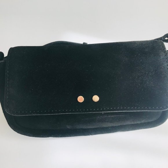 Black Suede Mini Bag - Picture 2 of 5